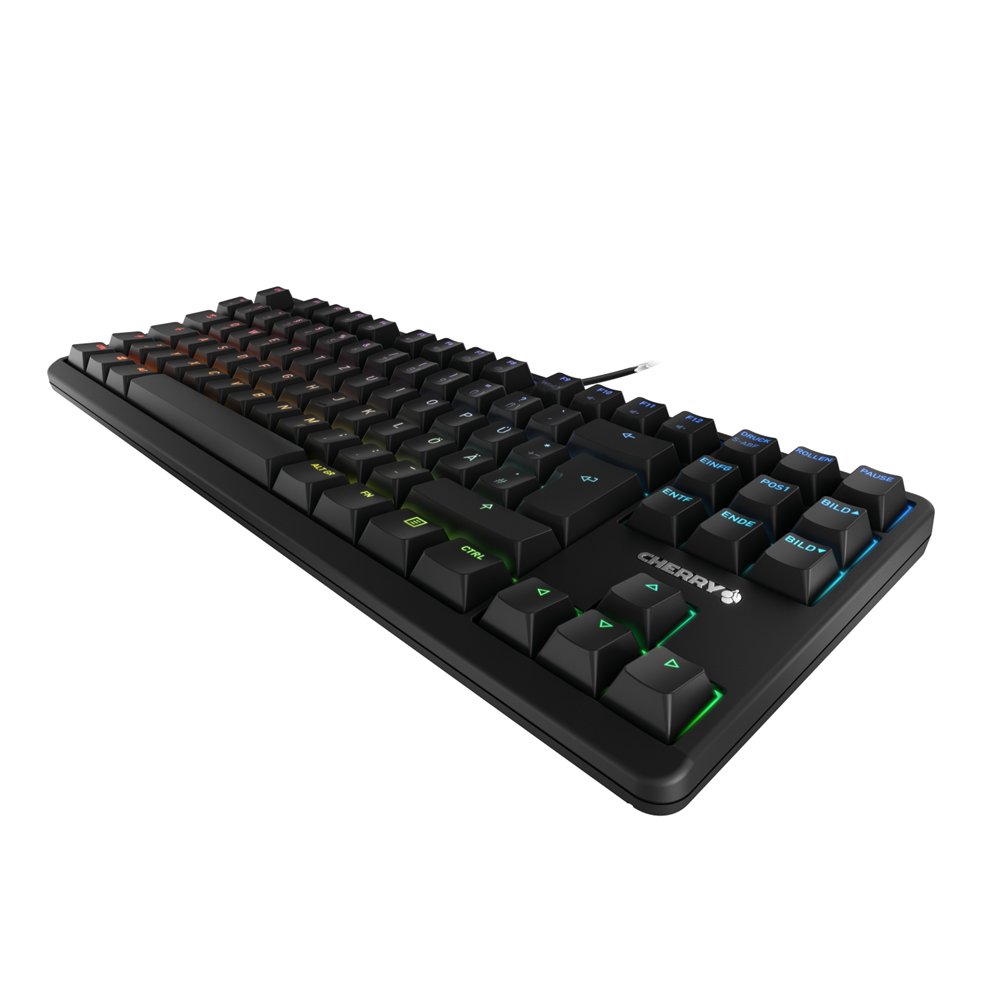cherry g80-3000n rgb tkl teclado universal usb qwertz alemán negro