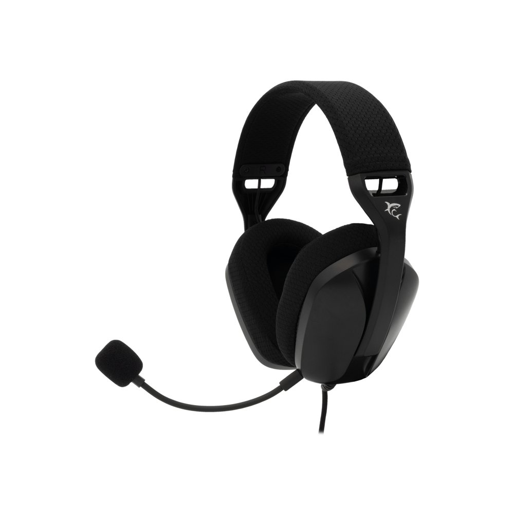 white shark sparrow auriculares alámbrico diadema usb tipo c blanco