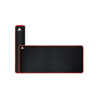 white shark red knight xl alfombrilla de ratón para juegos negro, rojo