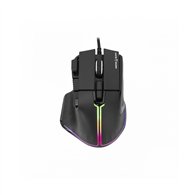 white shark marrok black ratón oficina mano derecha usb tipo a óptico 12000 dpi
