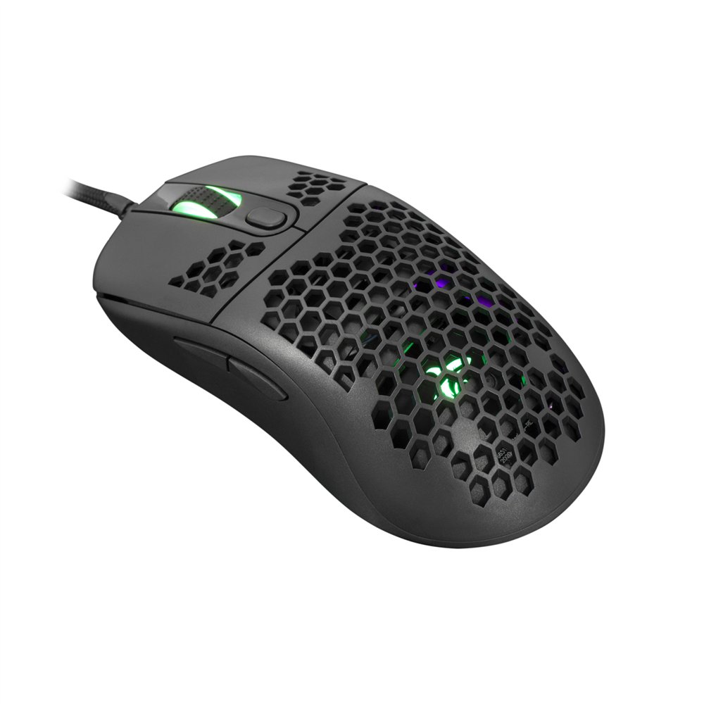 white shark galahad ratón juego ambidextro usb tipo a óptico 7200 dpi