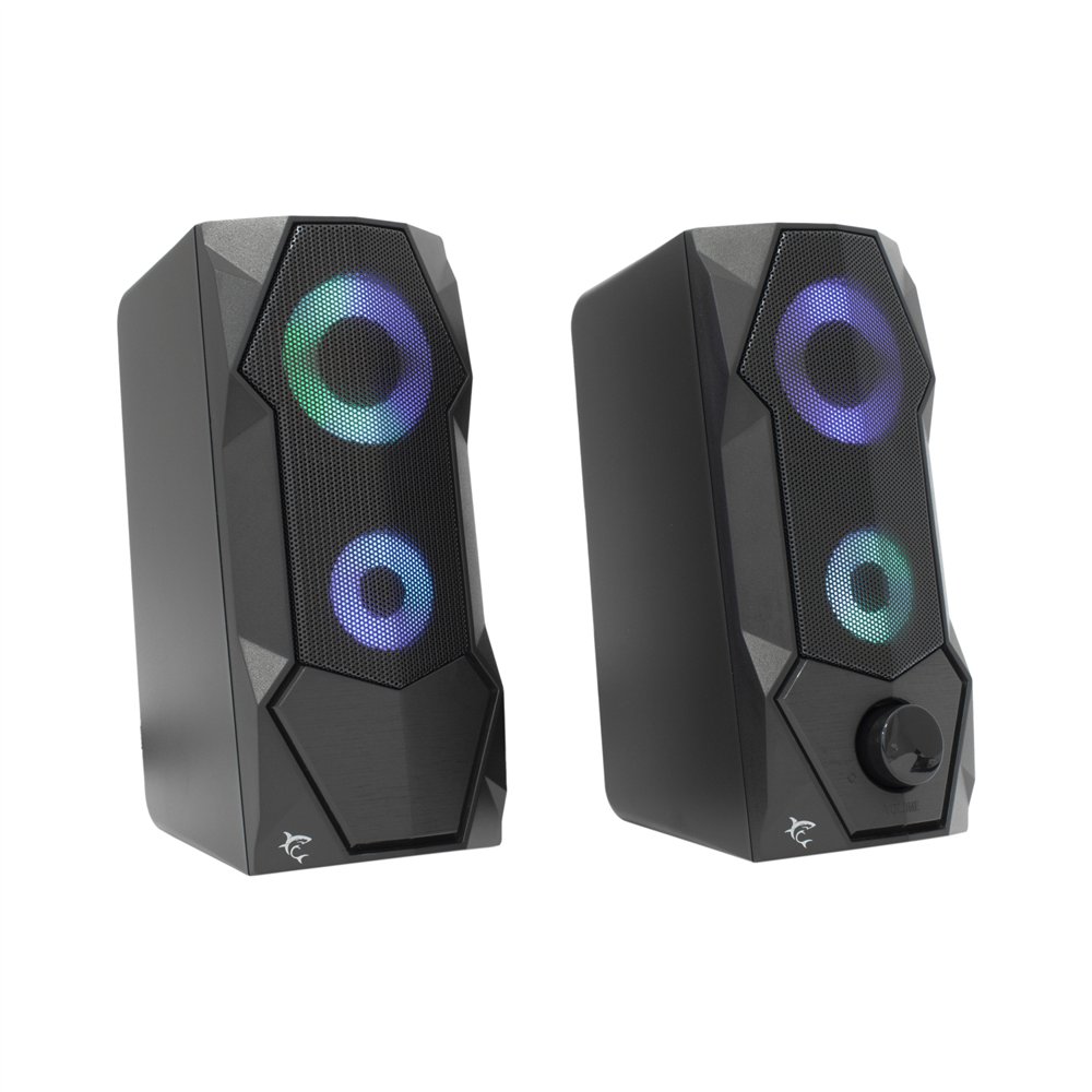 white shark flow altavoz negro alámbrico 5 w