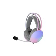 white shark firefly auriculares alámbrico diadema juego usb tipo a blanco