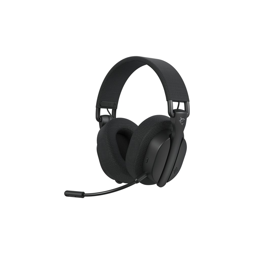 white shark firecrest auriculares inalámbrico y alámbrico diadema juego usb tipo c bluetooth negro