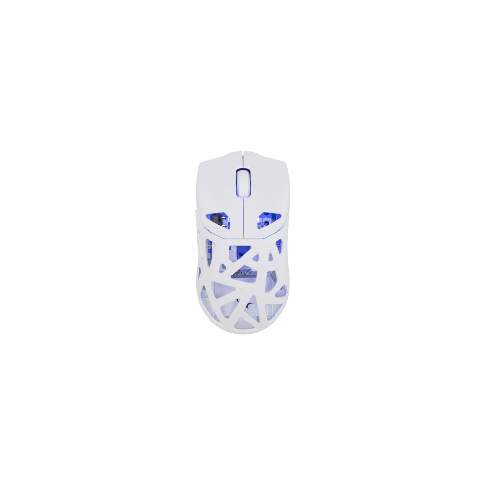 white shark dagonet ratón juego ambidextro bluetooth óptico 12000 dpi