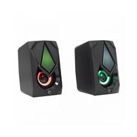white shark beat altavoz negro alámbrico 6 w