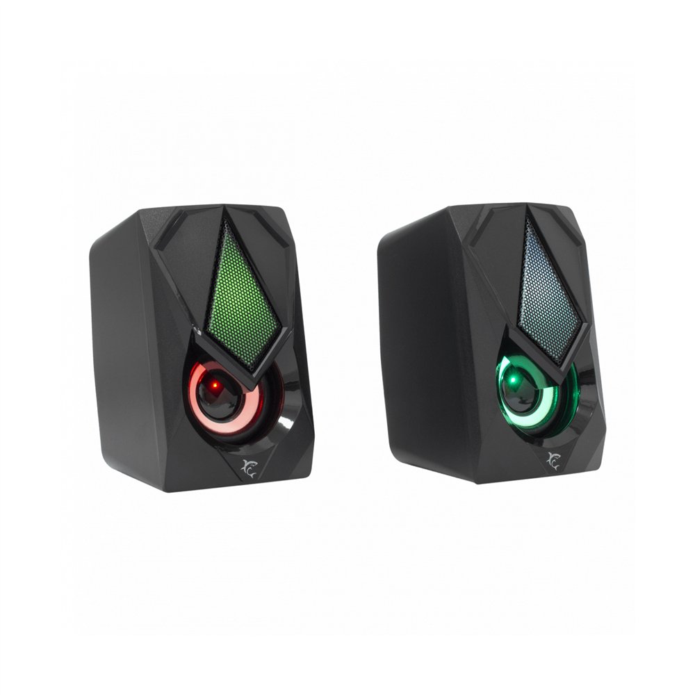 white shark beat altavoz negro alámbrico 6 w