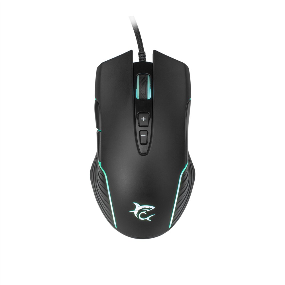 white shark gm-5003 azarah ratón juego ambidextro usb tipo a óptico 6400 dpi