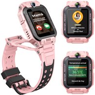 imoo x10 4g gps videollamada 44mm pantalla hd rosa resistencia agua ip68 sos infantil control parental