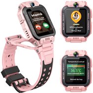 imoo x10 4g gps videollamada 44mm pantalla hd rosa resistencia agua ip68 sos infantil control parental