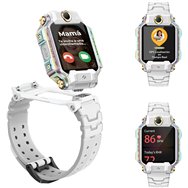 imoo x10 4g gps videollamada 44mm pantalla hd blanco resistencia agua ip68 sos infantil control parental