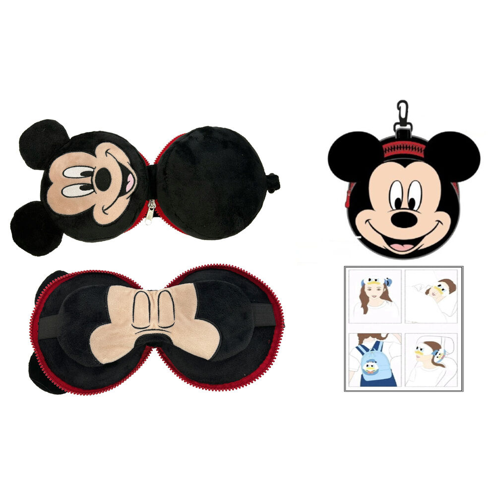 cojin viaje antifaz mickey disney