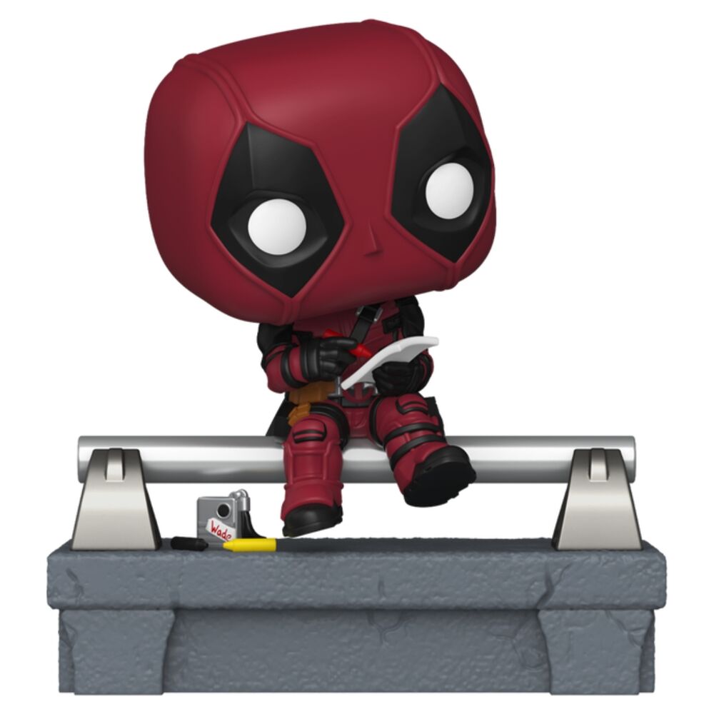figura pop deluxe deadpool - deadpool on bridge