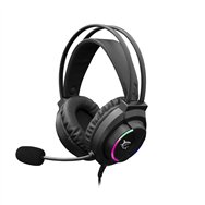 white shark wolf auricular y casco auriculares alámbrico juego negro