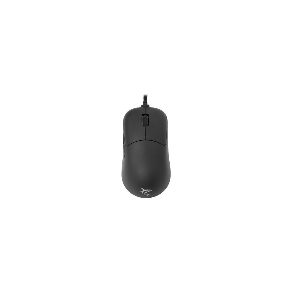 white shark graphene ratón universal ambidextro usb type-a + ps/2 óptico 12400 dpi