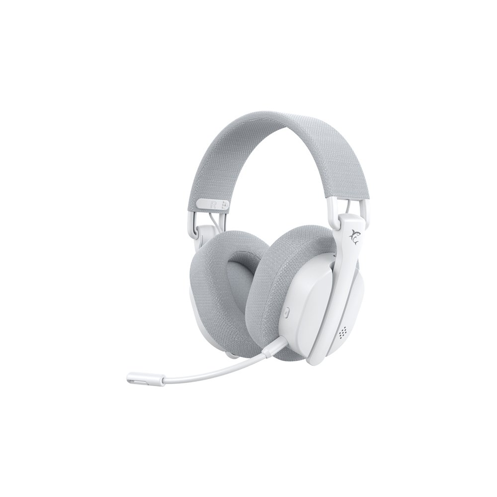 white shark firecrest auriculares inalámbrico y alámbrico diadema juego usb tipo c bluetooth blanco, gris