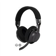 white shark falcon auriculares inalámbrico y alámbrico diadema juego usb tipo c bluetooth negro