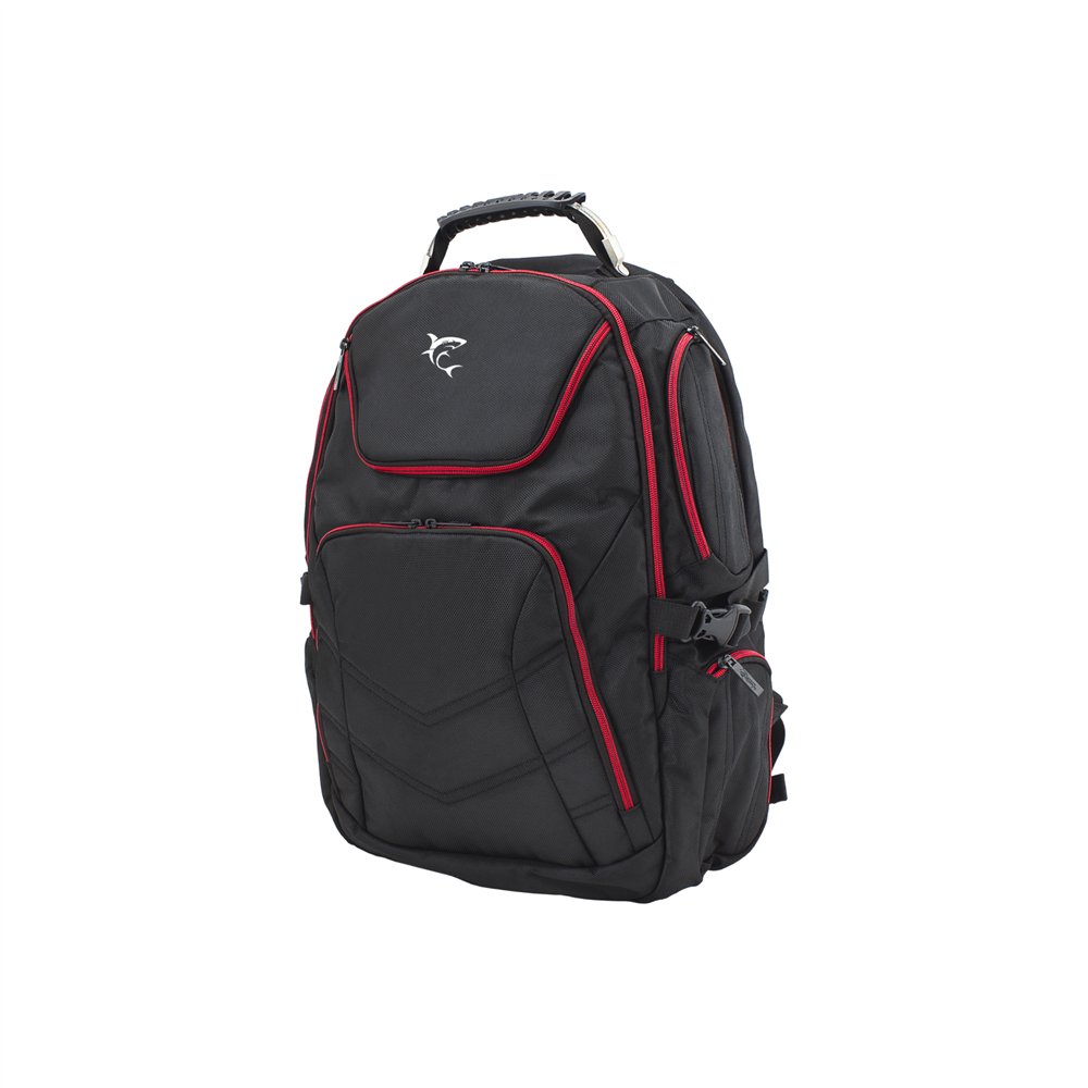white shark dark nomad mochila mochila deportiva negro, rojo poliéster