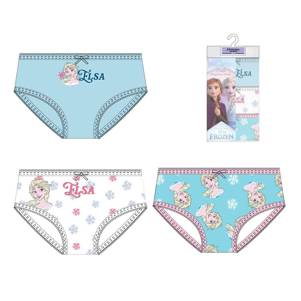 set 3 braguitas frozen disney
