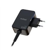 cargador nilox gan 65w usb-c 1.8m negro (nxbgan65w)