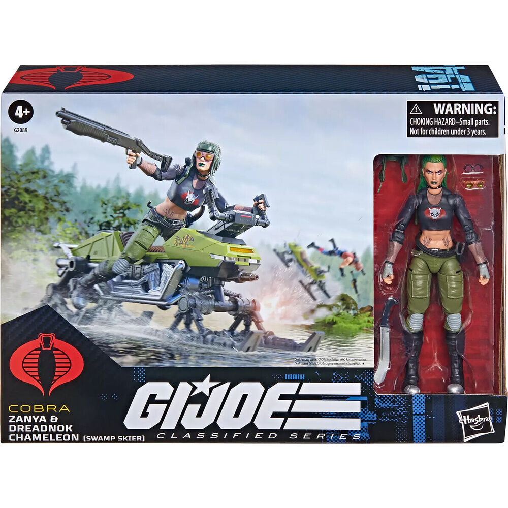 figura zanya and dreadnok chameleon classified series cobra g.i. joe 15cm