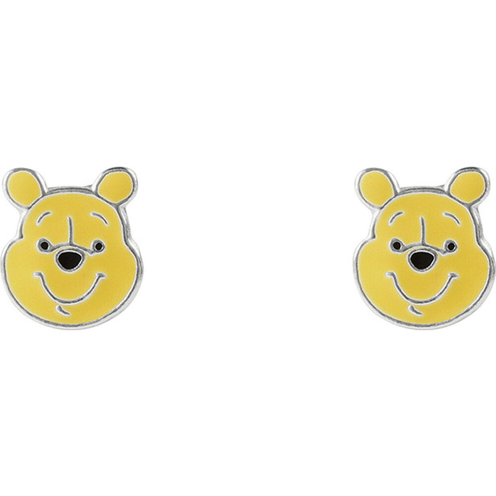 pendientes winnie the pooh disney plata
