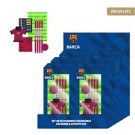 set papeleria coloreable f.c. barcelona