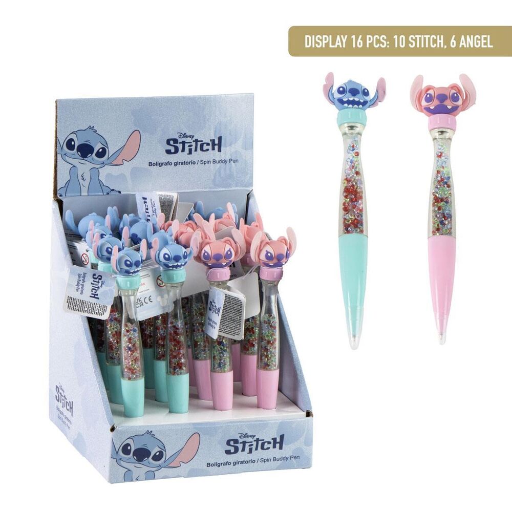 boligrafo giratorio disney stitch surtido