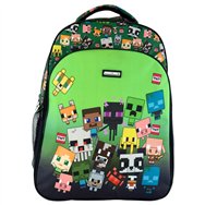 mochila characters minecraft 42cm