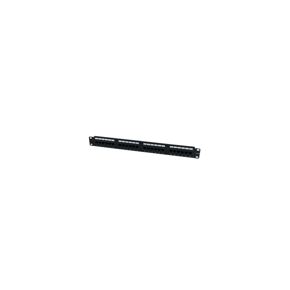 startech.com panel de parcheo 1u cat6 110 con 24 puertos para montaje en rack