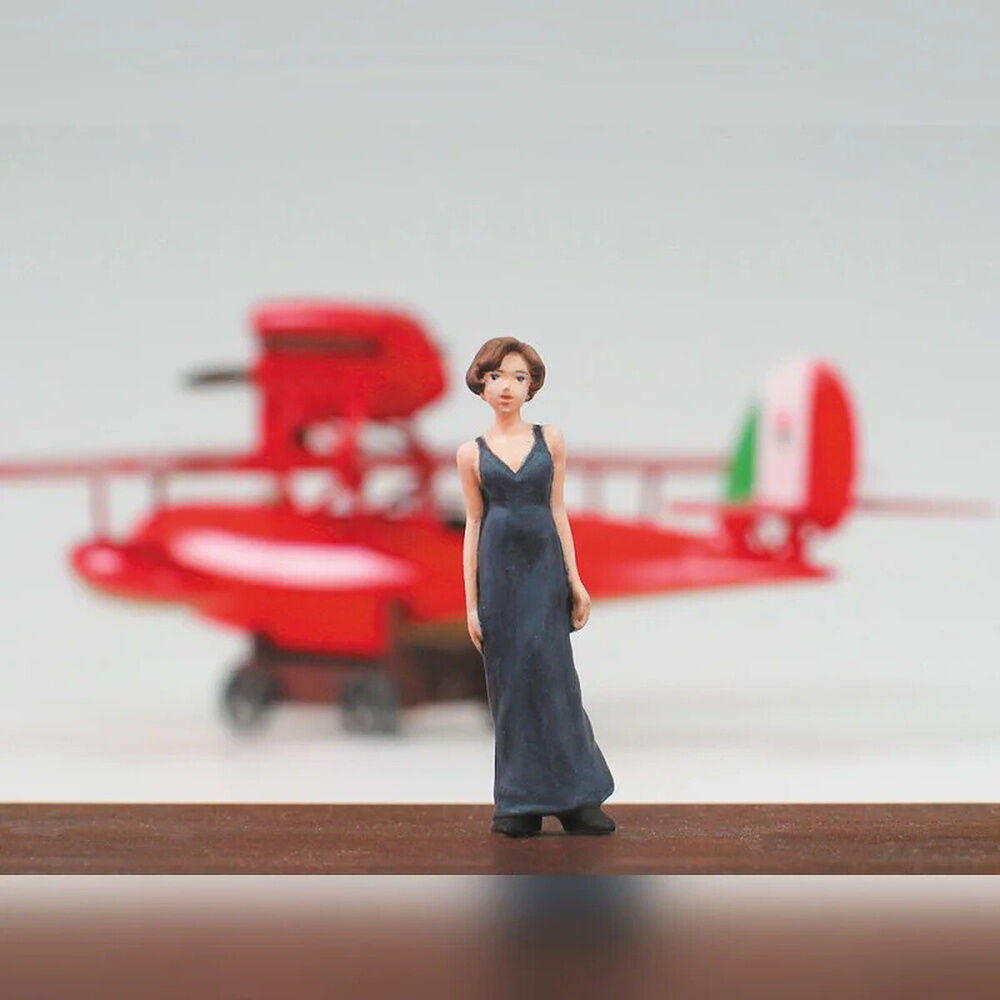 maqueta model kit savoia s.21f ver.2 seaplane + figura gina porco rosso