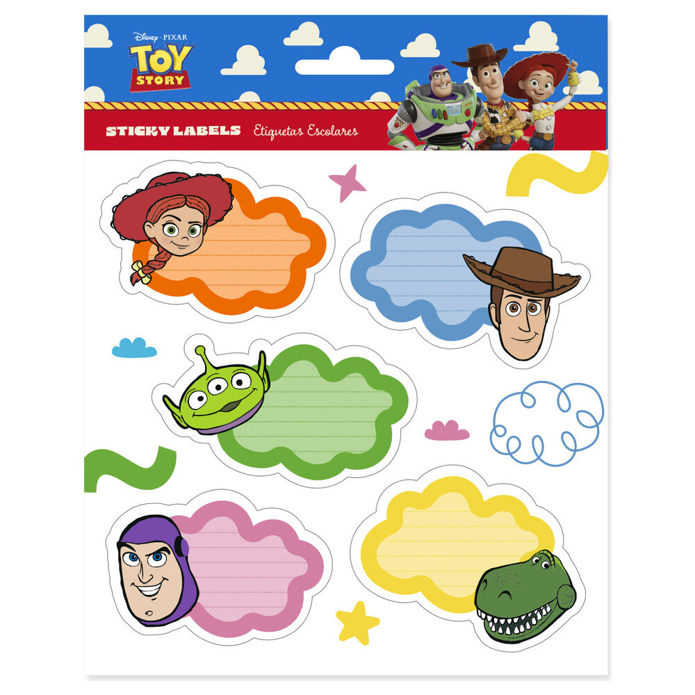 etiquetas adhesivas premium toy story disney pixar