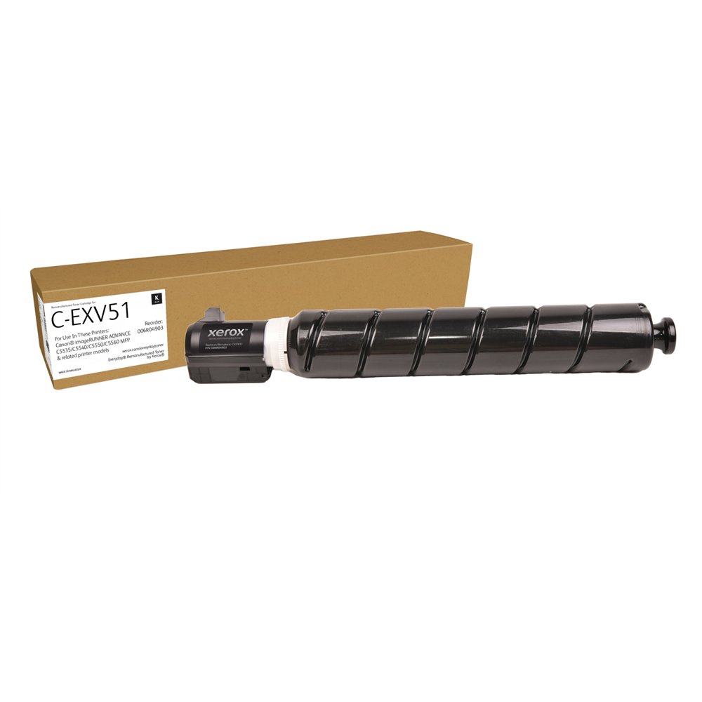 tóner everyday™ negro remanufacturado de xerox es compatible con canon c-exv51 (0481c002), capacidad estándar