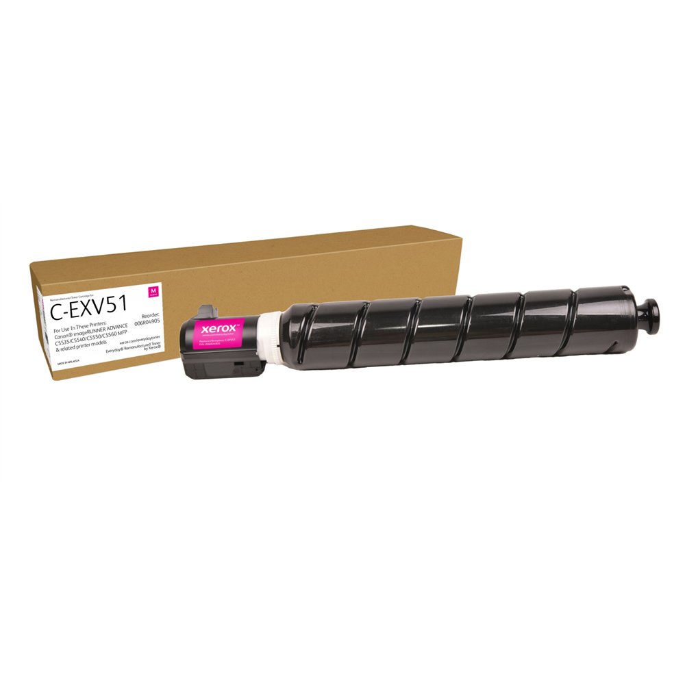 tóner everyday™ magenta remanufacturado de xerox es compatible con canon c-exv51 (0483c002), capacidad estándar