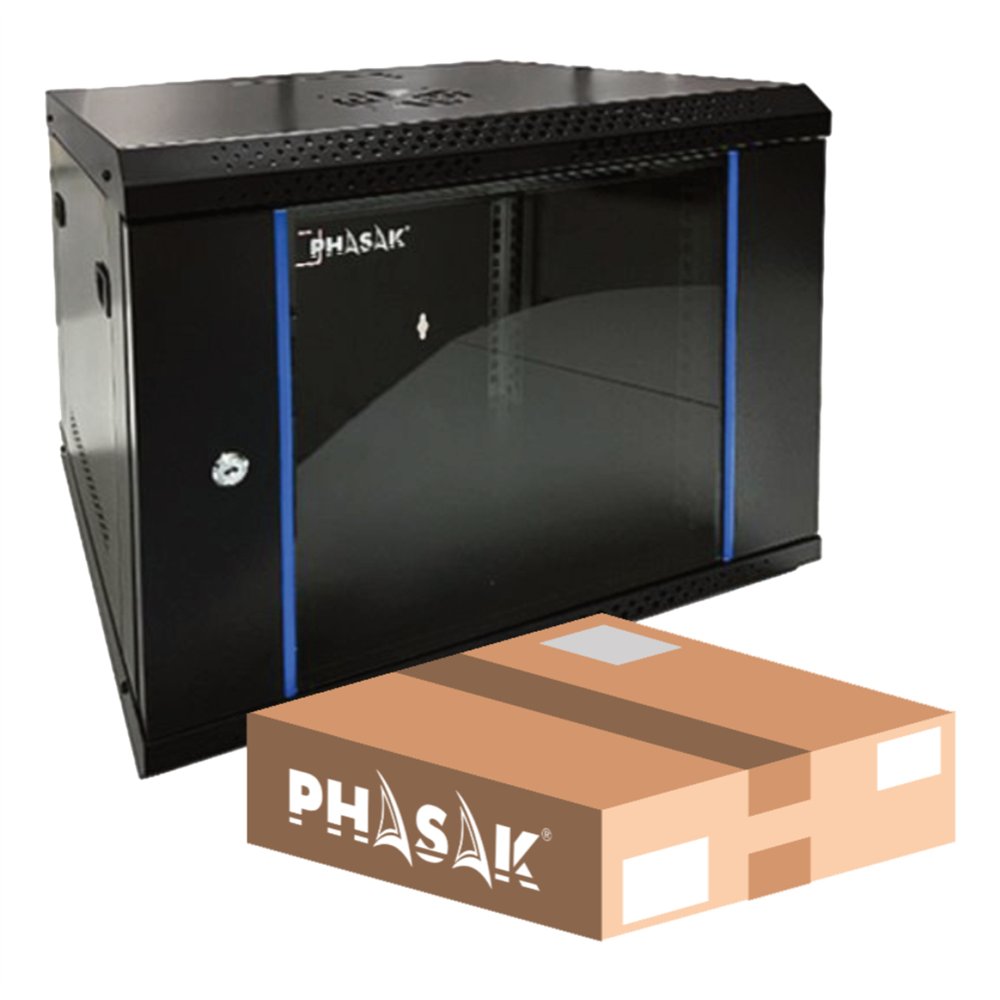 phasak pho 2207d armario rack 7u bastidor de pared negro