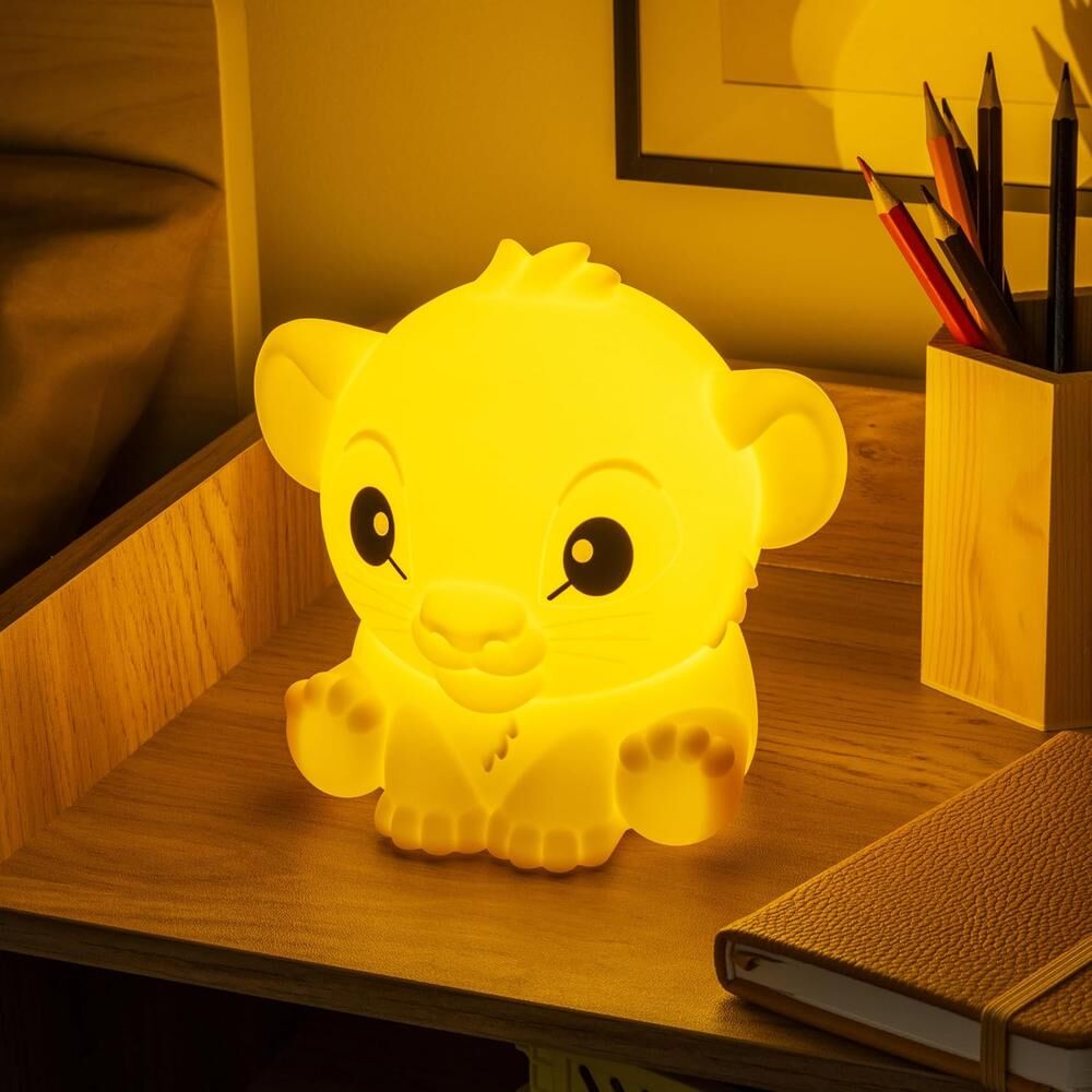 luz silicona recargable squishyglo simba el rey leon