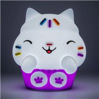 luz silicona recargable squishyglo cakey cat la casa de muñecas de gabby