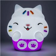 luz silicona recargable squishyglo cakey cat la casa de muñecas de gabby