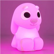 luz silicona recargable squishyglo floppy bluey