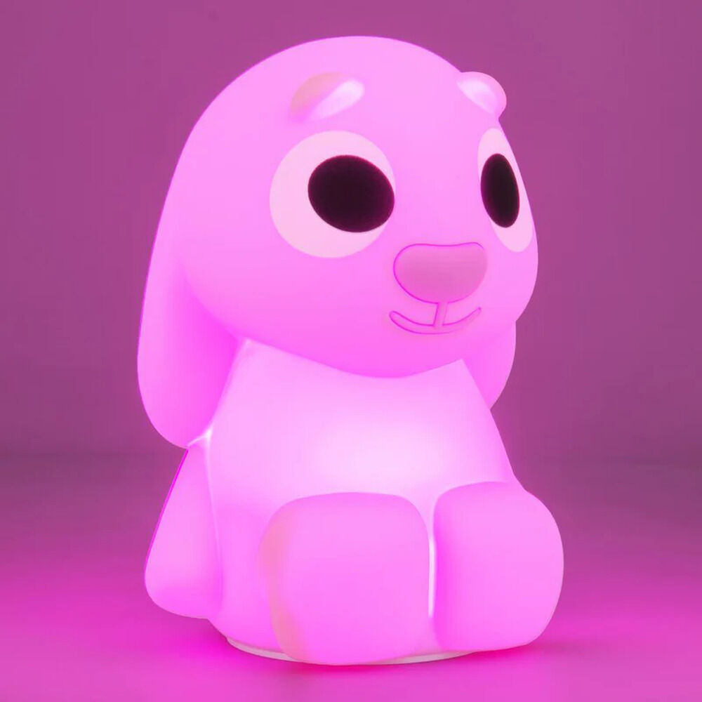 luz silicona recargable squishyglo floppy bluey