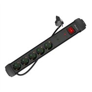 regleta lanberg 5 schukos con proteccion 5m black