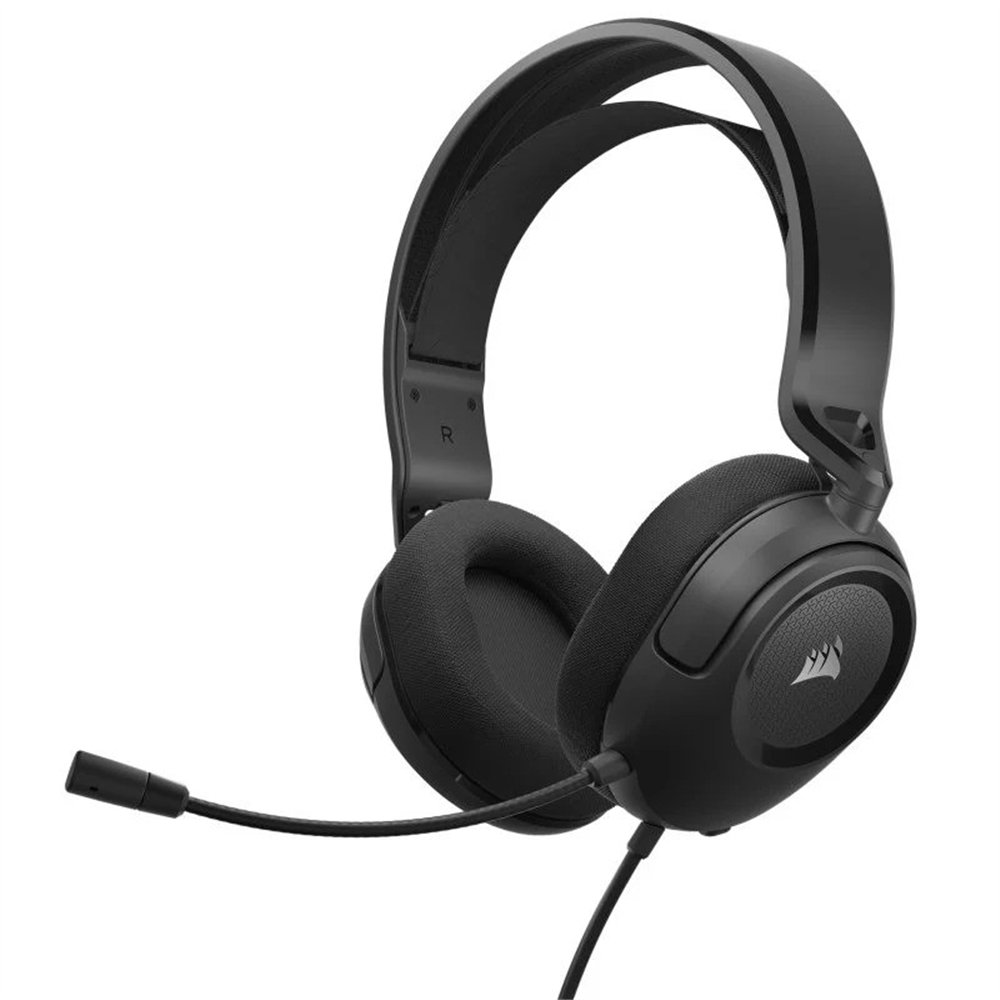 auriculares + microfono corsair hs35 usb gaming headset black