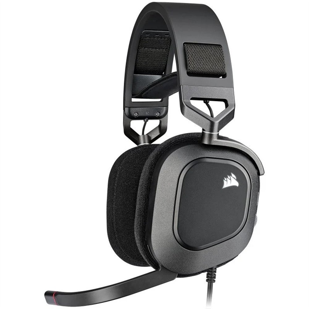auriculares + microfono corsair hs80 usb gaming headset rgb 7.1 black