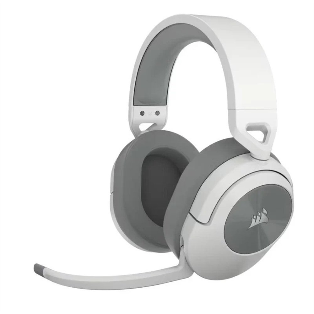 auriculares + microfono corsair hs55 usb gaming headset rgb 7.1 white