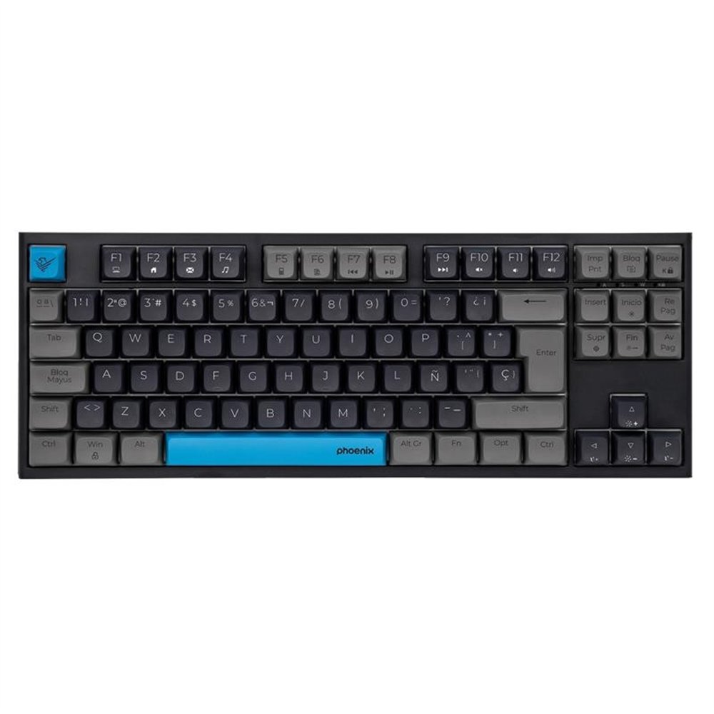 teclado phoenix royal gaming mecanico usb rgb black