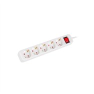 regleta lanberg 5 schukos con proteccion 3m white