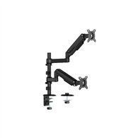 aisens soporte de mesa eco contrapeso giratorio e inclinable para monitor/tv 9kg (3 pivotes, 2 brazos) de 17-32", negro
