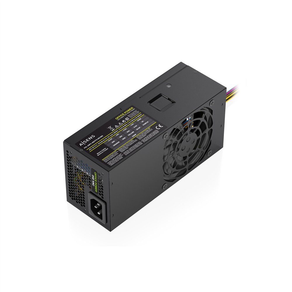 aisens fuente alimentacion tfx 500w oem, negra
