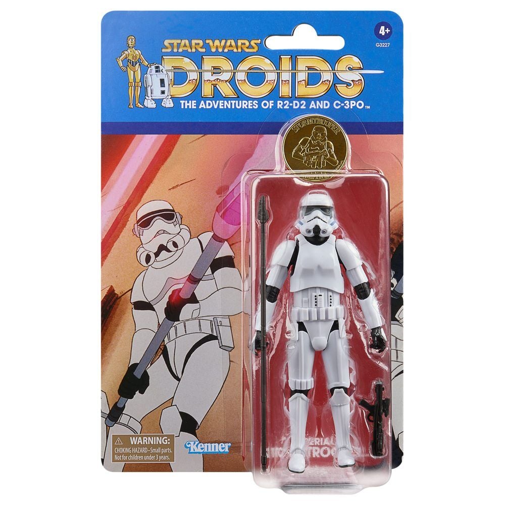 figura imperial stormtrooper droids the adventures of r2-d2 and c-3po star wars 15cm