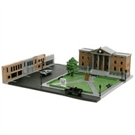 replica diorama plaza de la corte de hill valley regreso al futuro